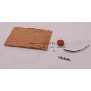 Yamaha Saxophone neck octave rebuild kit: Cork, key pad, spring, screw for YAS-23, 25, 200AD, 100