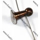 18.5mm key rod support post, 3mm hole, Selmer Bundy Style