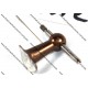 18.5mm key rod support post, 3mm hole, Selmer Bundy Style