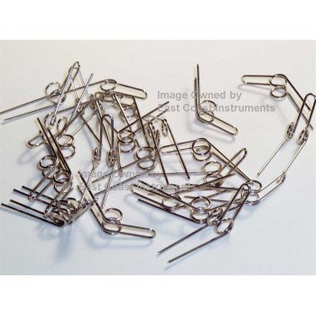 BULK 25 Water Key,Spit Valve Springs for Trumpet,Cornet,Sousaphone,Tuba:king,conn,bach